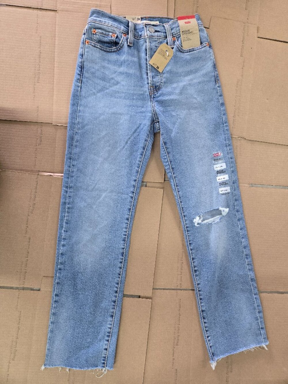 NWT Levi's Wedgie Straight High Rise Jeans 28" Length Multiple Waist Sizes!